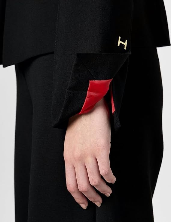HALSTON Women's One Button Short Blazer Black Size 6 New with Tags