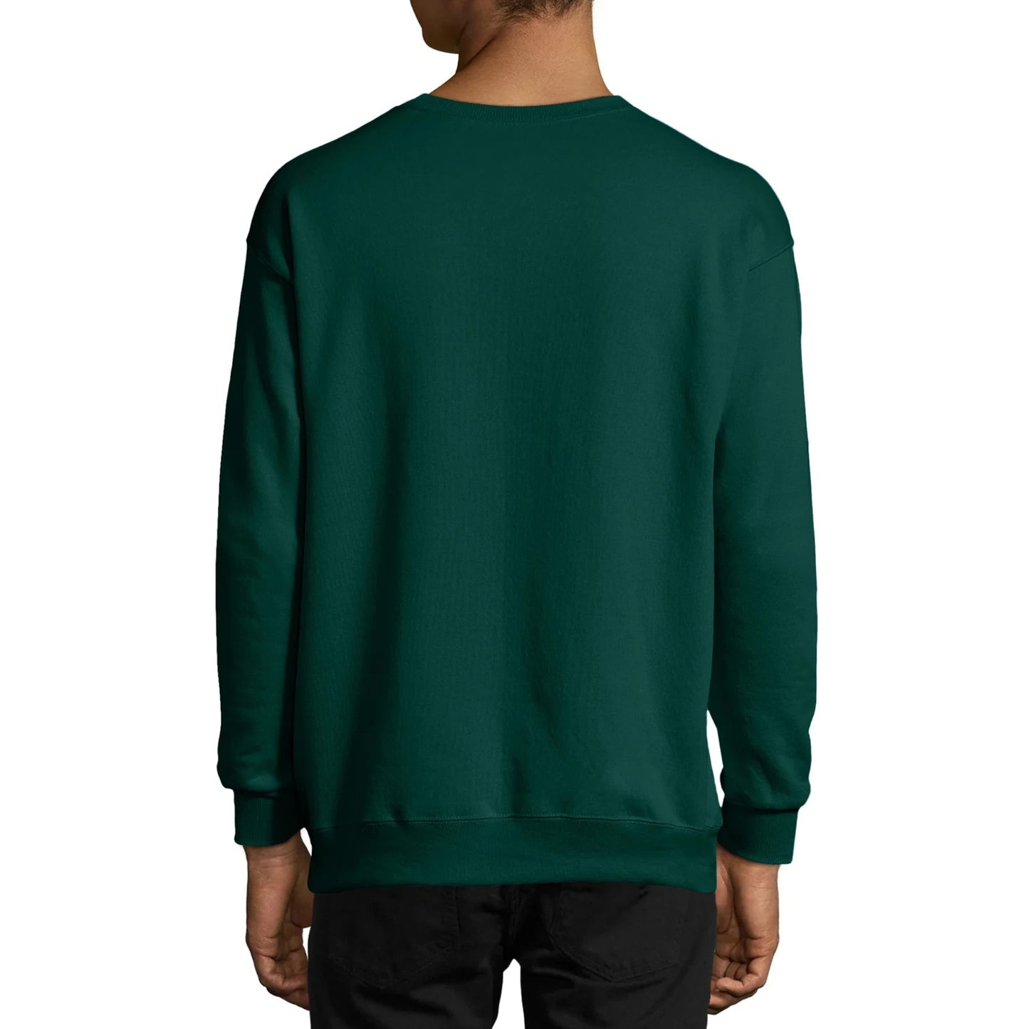 Hanes mens Ecosmart Sweatshirt Deep Forest Size Large New With Tags!