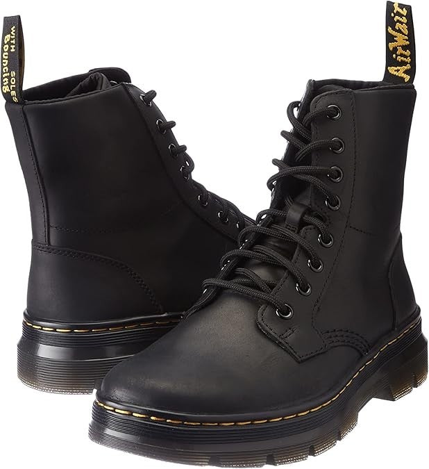 Dr. Martens adult Lace Fashion Boot Black Wyoming Size 13 Women 12 Men Brand New