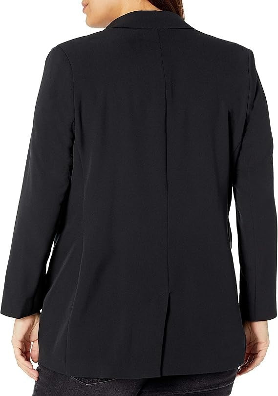 The Drop Women's Blake Long Blazer Black Size 4XL Brand New!