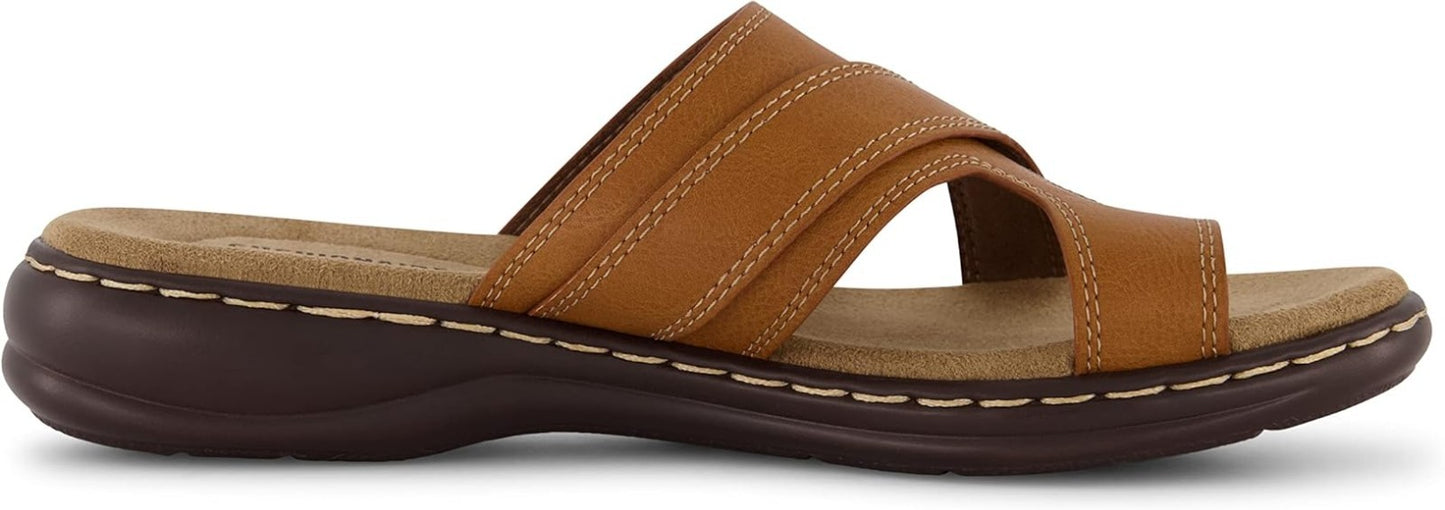 CUSHIONAIRE Women's Blare Sandals Tan Size 6M Brand New!