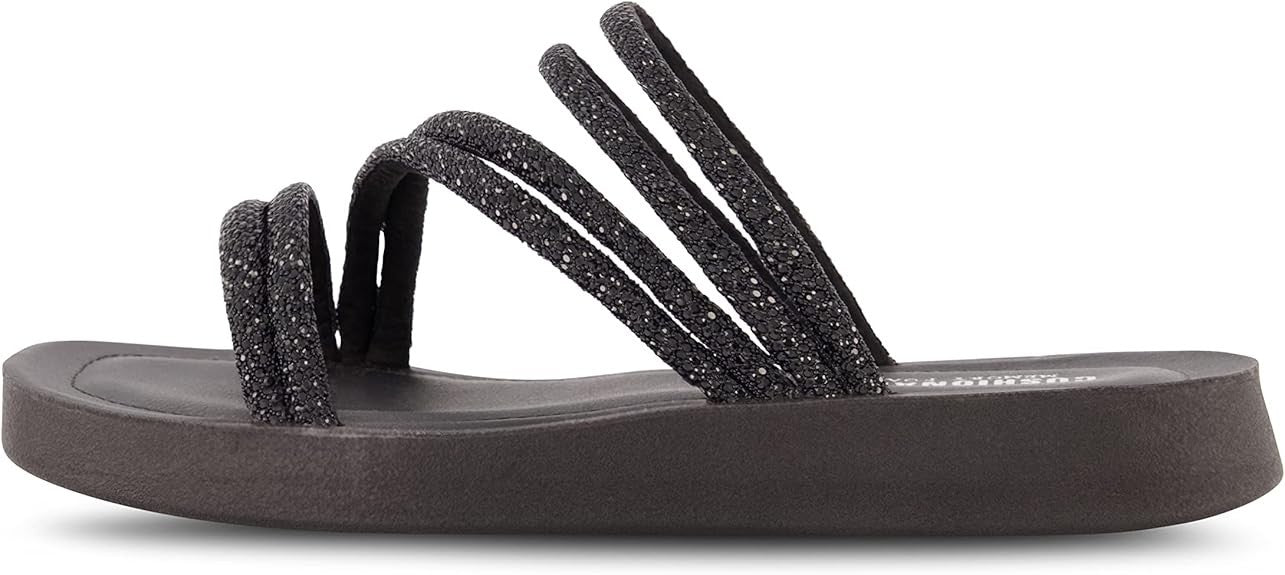 CUSHIONAIRE Women's Athena rhinestone sandal Size 7.5M Brand New!