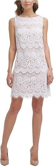 Jessica Howard Women's Sleeveless Boat Neck Lace Dress Size 8P New with Tags!