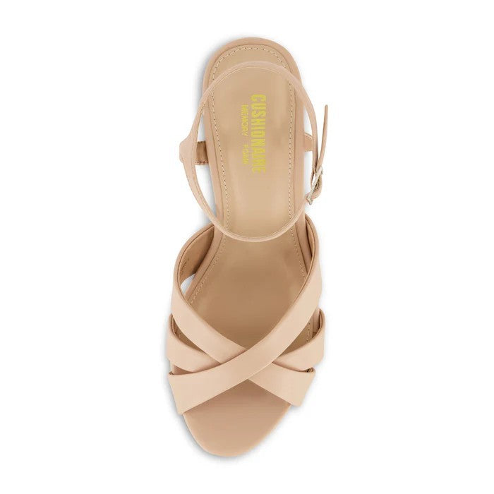 CUSHIONAIRE Women's Foxy Platform Dress Heel Nude Size 11M Brand New!