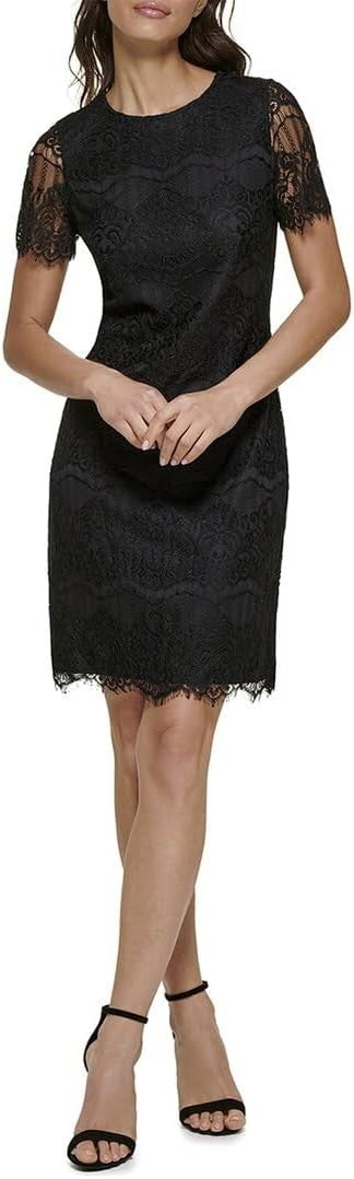 Kensie Women's Dresses Quarter Sleeve Lace Mini Dress