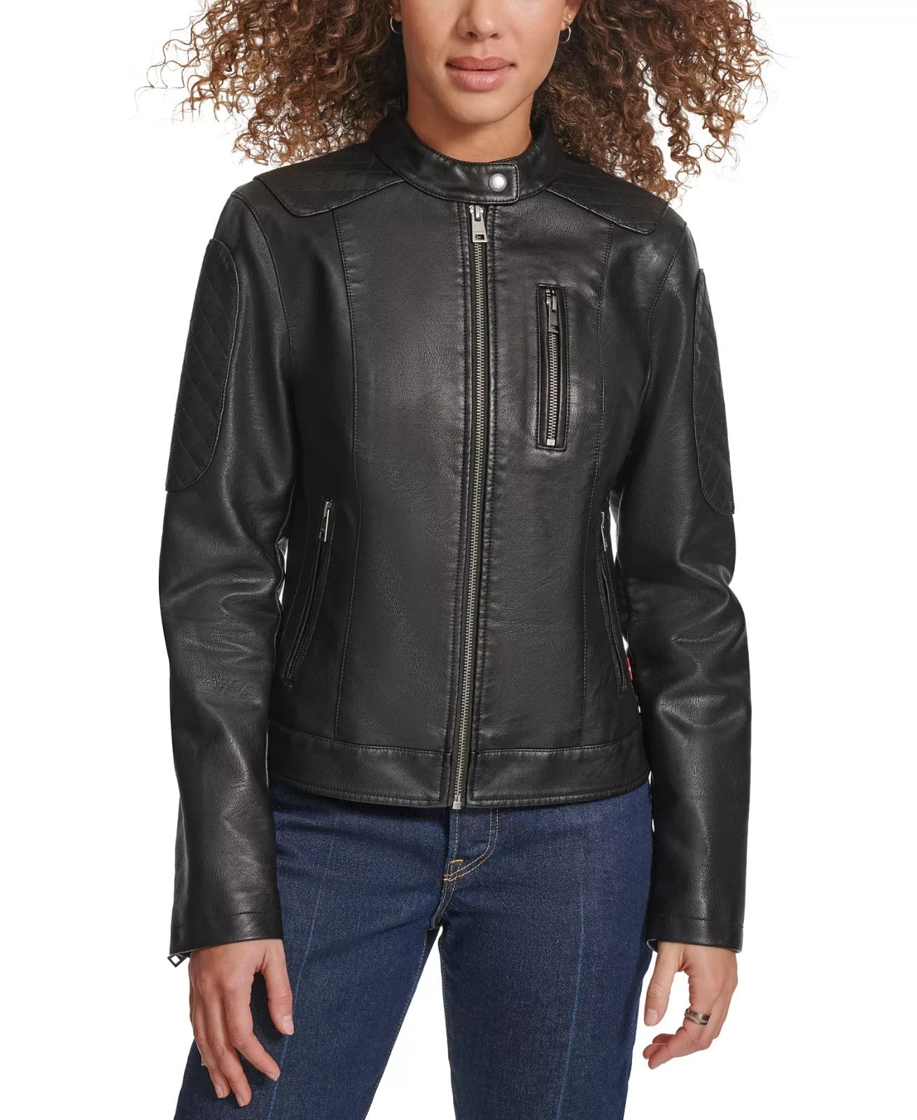 Levi's Women's Faux Leather Motocross Racer Jacket Size XL Brand New!