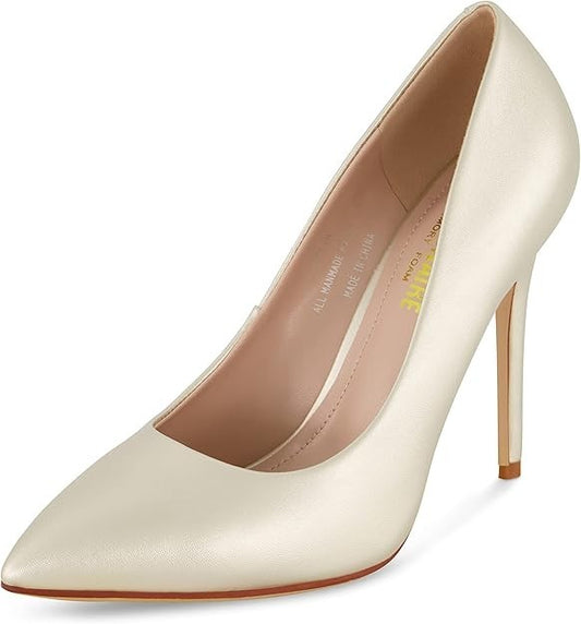 CUSHIONAIRE Women's Alta Dress Pump CHAMPAGNE Size 7.5M Brand New!