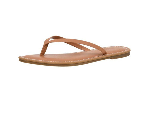 CUSHIONAIRE Cora Thong Sandal Natural Size 11M Brand New!