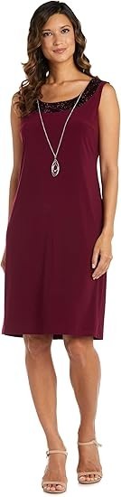 R&M Women's Elegant Jacket & Dress W/Detachable Necklace New with Tags!