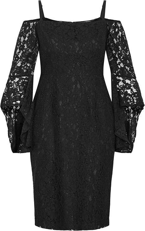 City Chic Women's Plus Size Cocktail Dress Mystic Lace Size 14Plus Brand New!