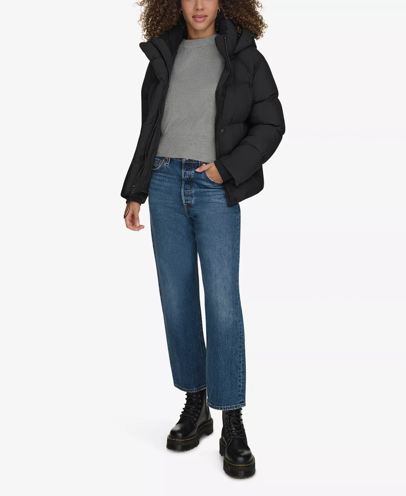 Levi's Women's Quilted Selma Hooded Puffer Jacket Size XS Brand New!