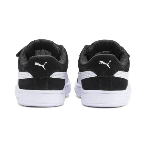 PUMA Kids' Smash Hook and Loop Sneakers Black Size 7 Children Brand New!