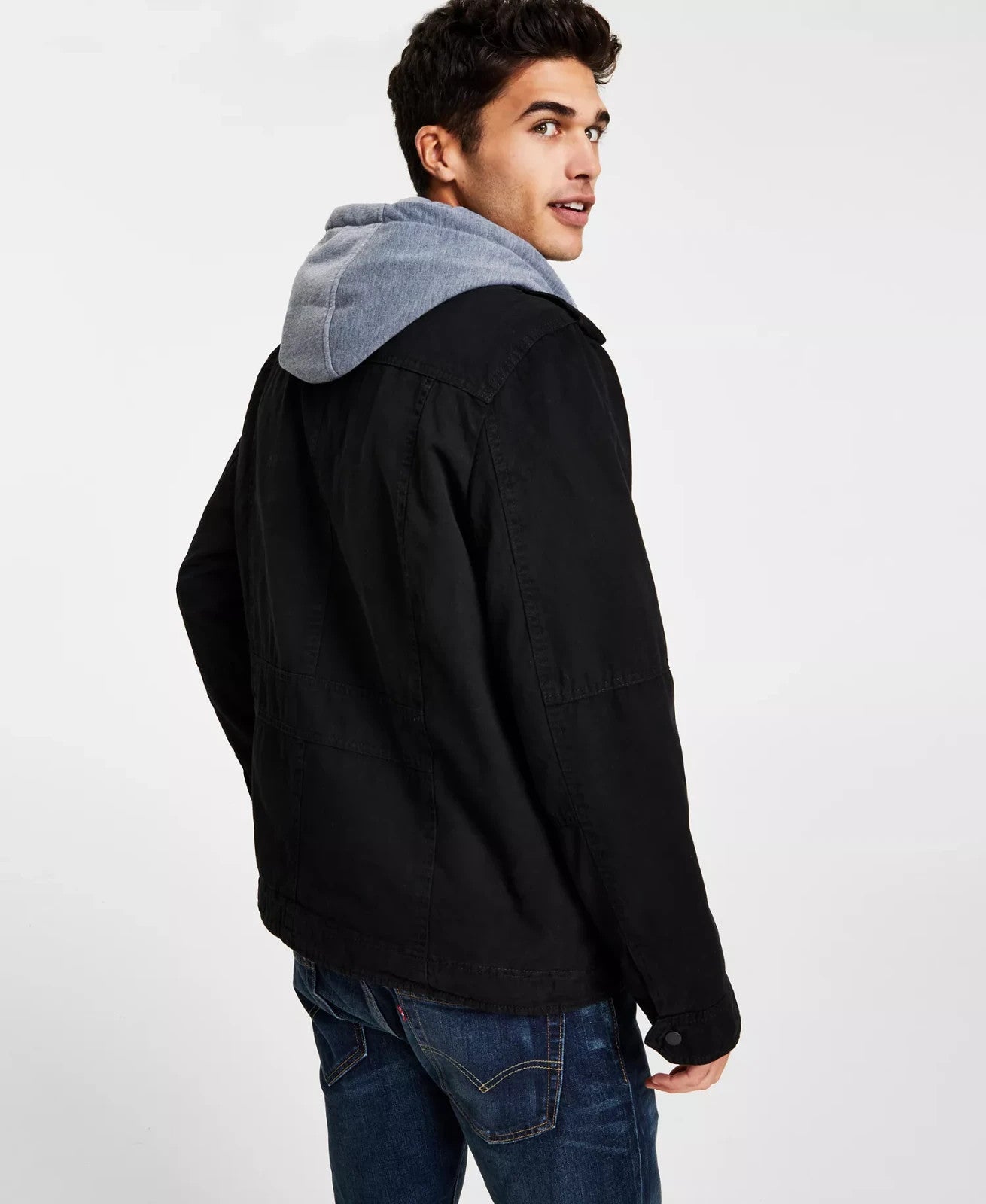 Levi's Men’s Sherpa Lined Two Pocket Hooded Trucker Jacket Size Small NWT!