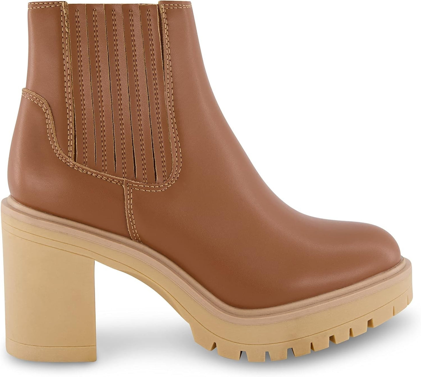 CUSHIONAIRE Women's Beckett Chelsea boot COGNAC Sizer 9.5W Brand New!