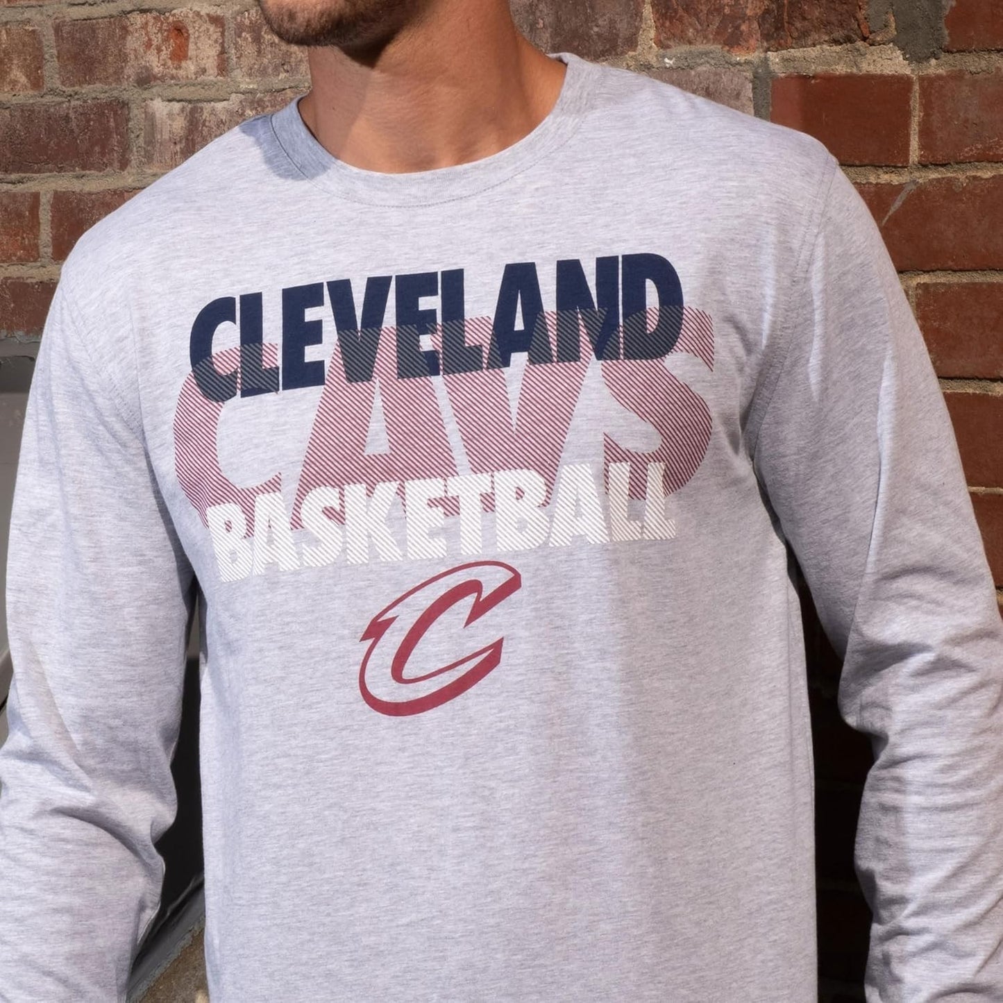 Ultra Game NBA Official Men’s Super Soft Supreme Long Sleeve T-Shirt - Unisex, C