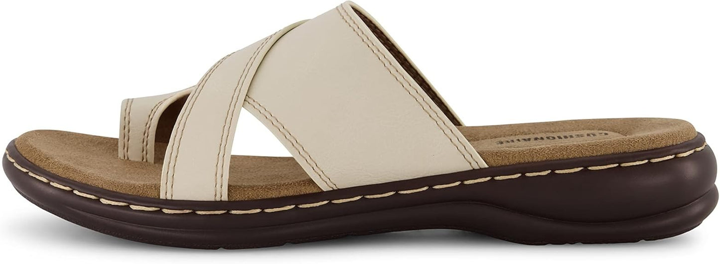CUSHIONAIRE Women's Blare Sandals ICE Size 9M Brand New!