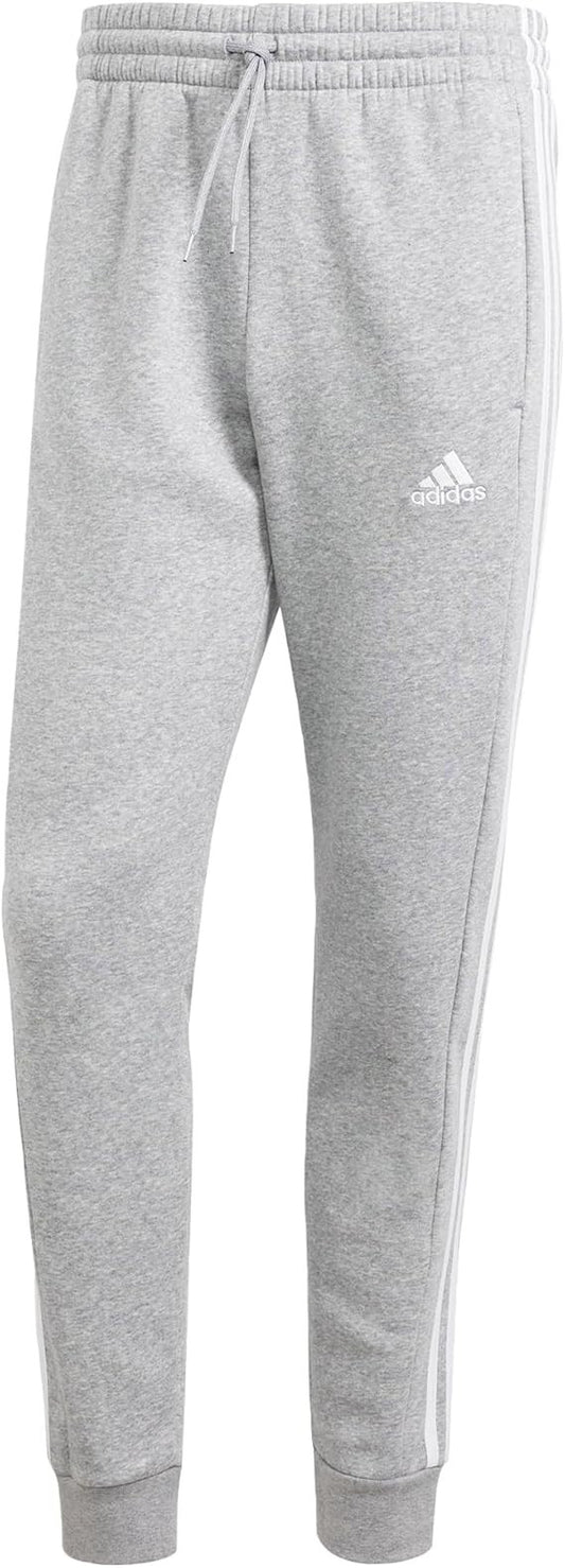 Adidas Men's Essentials Fleece 3-Stripes Tapered Cuff Pants, X-Large