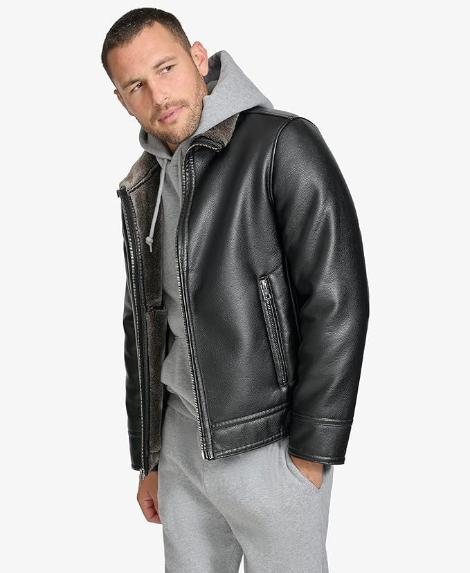 Calvin Klein Men's Essential Faux Fur Lining Jacket Size XL New With Tags