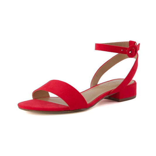 CUSHIONAIRE Nila Slim Dress Sandal Red Size 6.5M Brand New!