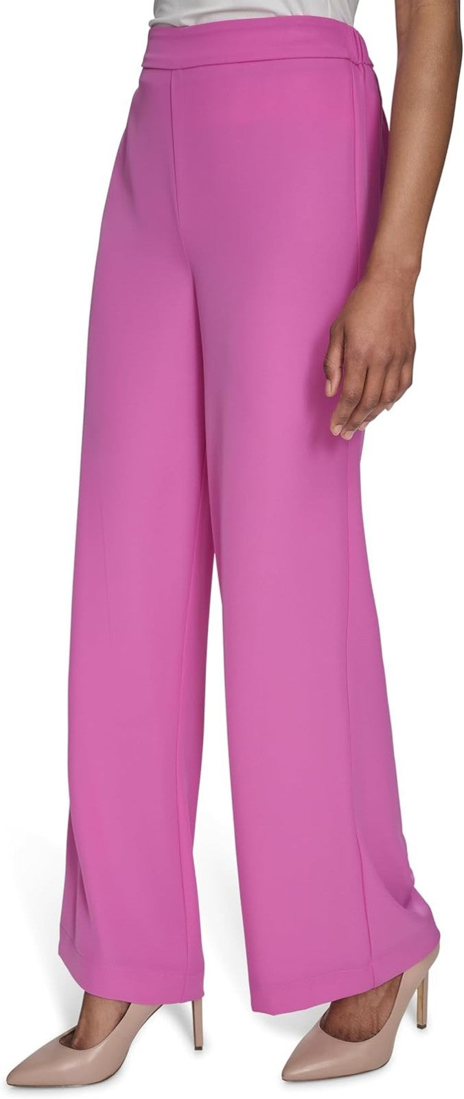 Halston Women's Straight Leg Soft Suiting Office Workwear Pant