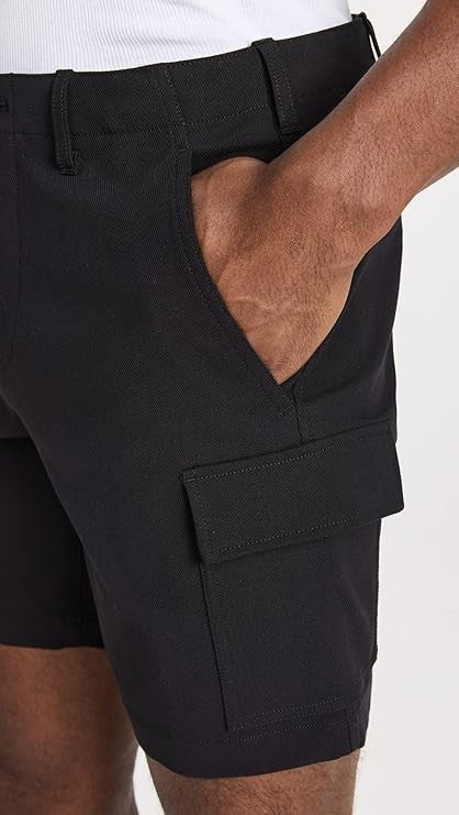 Theory Men's Zaine Car Shorts 7 Neoteri  Black Brand New!