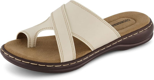CUSHIONAIRE Women's Blare Sandals ICE Size 8.5M Brand New!
