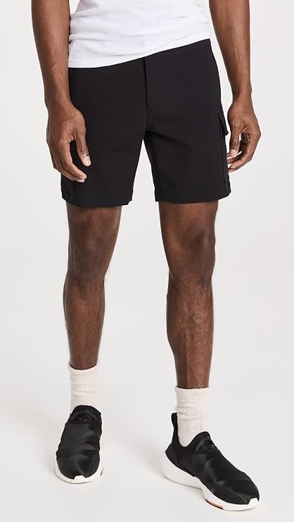 Theory Men's Zaine Car Shorts 7 Neoteri  Black Brand New!