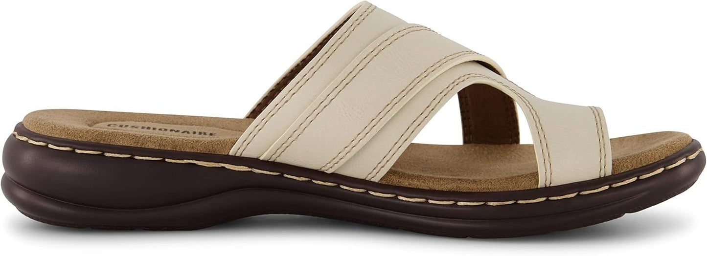 CUSHIONAIRE Women's Blare Sandals ICE Size 8.5M Brand New!