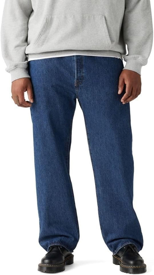 Levi's Men's 501 Original Fit Jeans, Dark Stonewash 44W x 32L