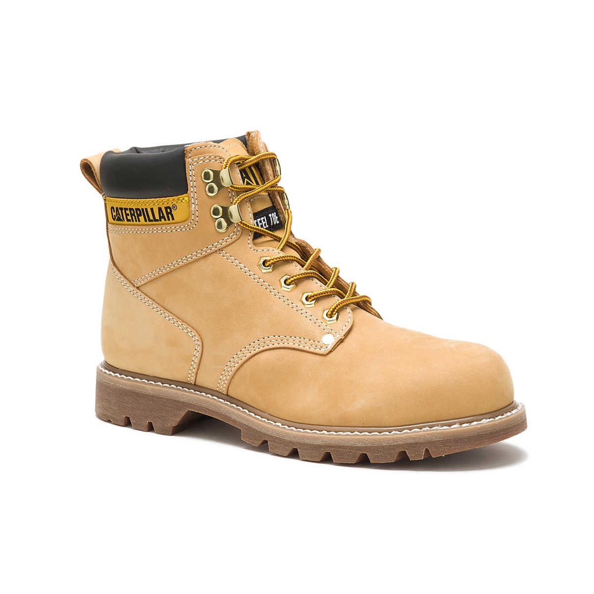 Cat Footwear Men's Second Shift Steel Toe Work Boot Honey Size 11