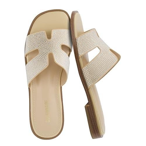 CUSHIONAIRE Voyage Slide Sandal TAN Size 7W Brand New!