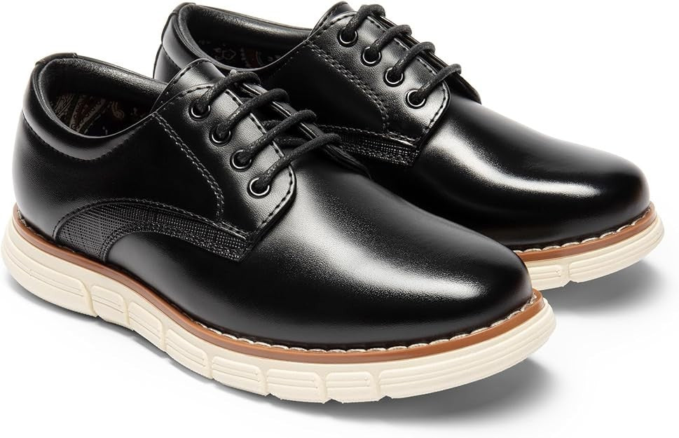 Bruno Marc Boy's Casual Oxford Formal Shoes Size 2 Little Kid Brand New!