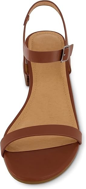 CUSHIONAIRE Women's Fontana one Band Block Heel Sandal +Memory Foam 7.5M NEW!