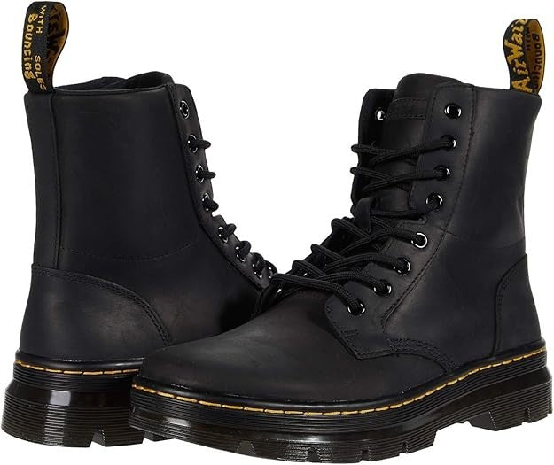 Dr. Martens Women Lace Fashion Boot, Black Wyoming Size 9