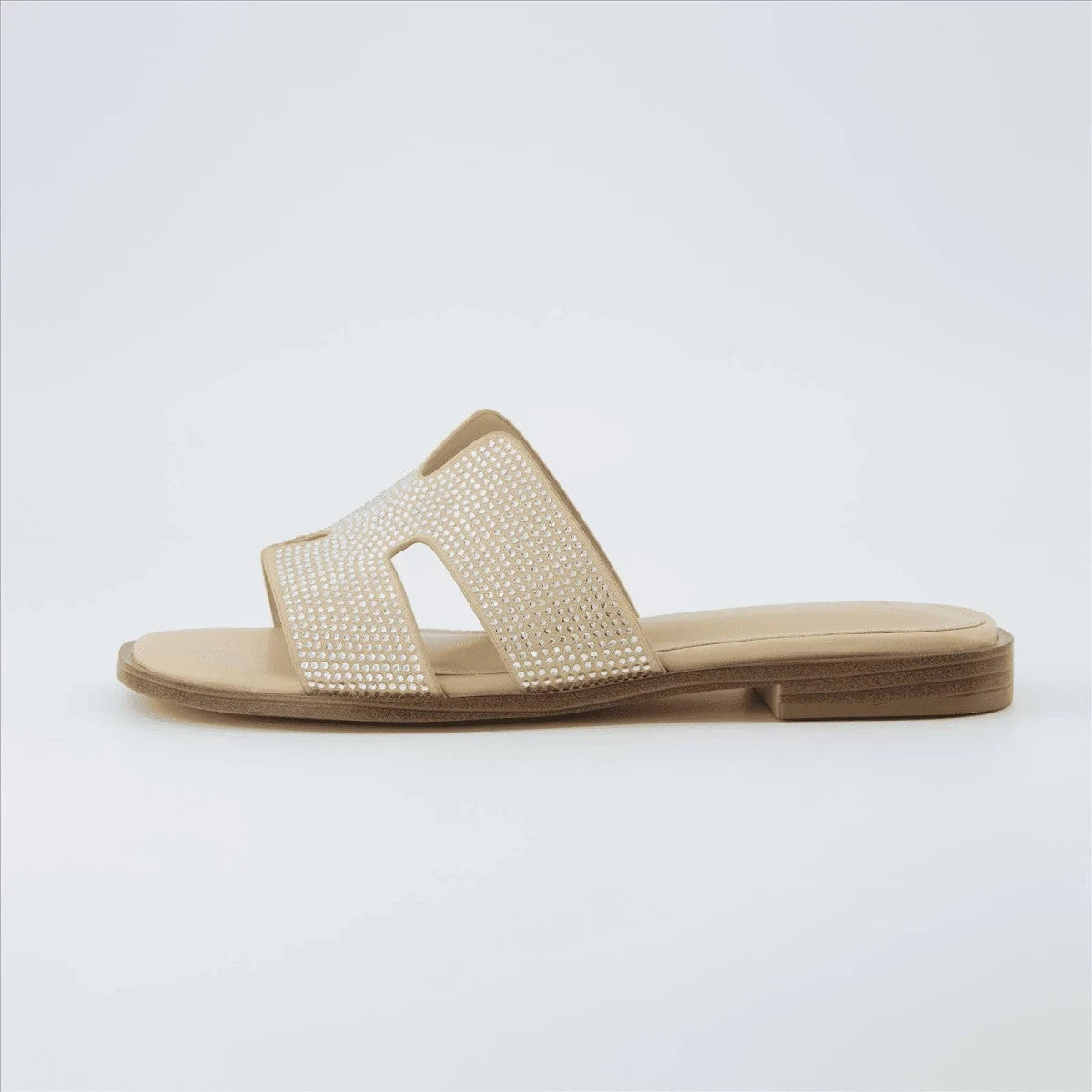 CUSHIONAIRE Voyage Slide Sandal TAN Size 8W Brand New!