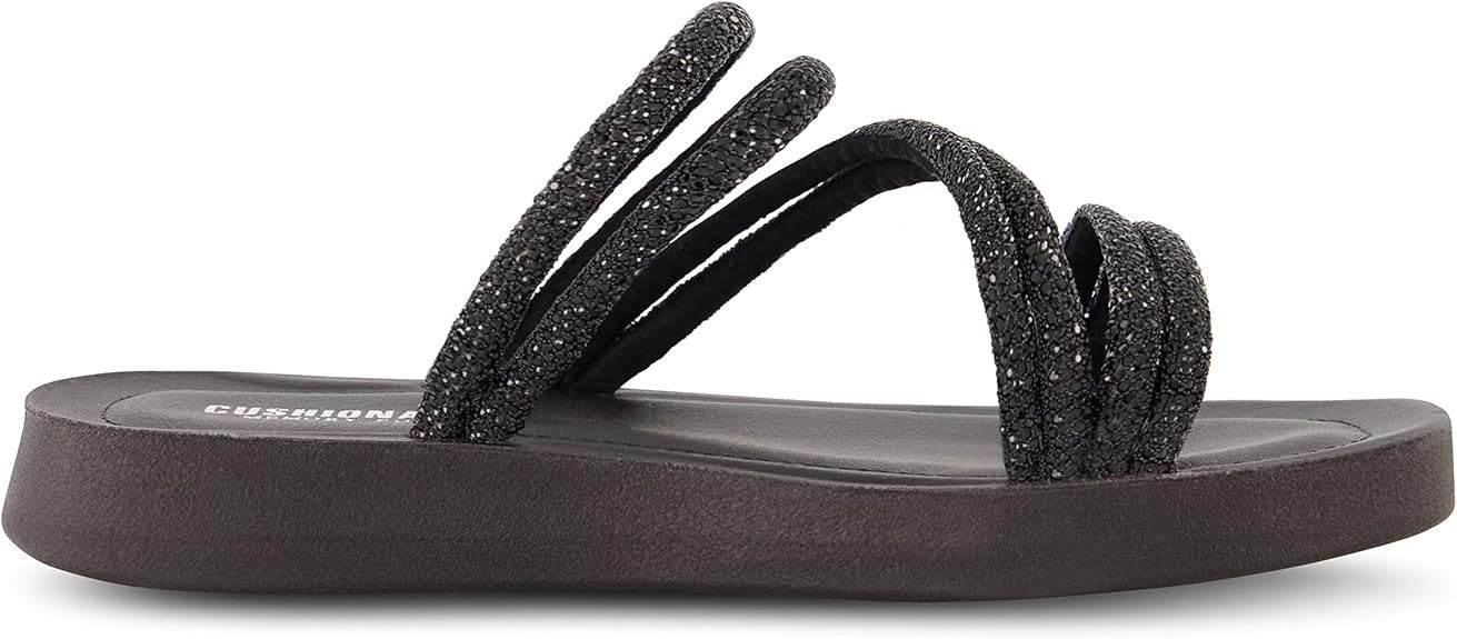 CUSHIONAIRE Women's Athena rhinestone sandal Size 7.5M Brand New!