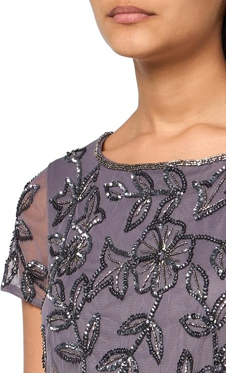 Adrianna Papell Women's Embellished Mikado Gown, 8 New with Tags!