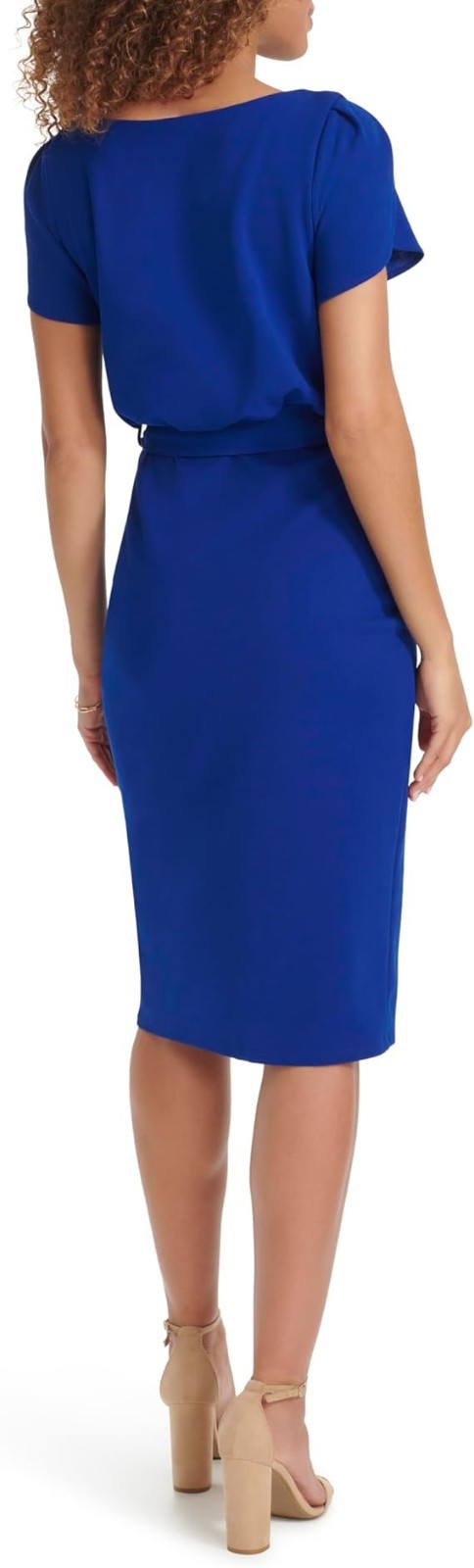 Kensie Women's Dresses Faux wrap,Cobalt