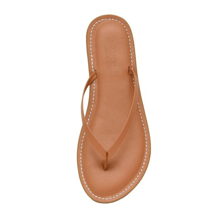 CUSHIONAIRE Cora Thong Sandal Natural Size 11M Brand New!