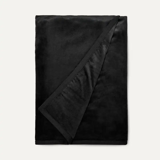 UGG DUFFIELD II THROW BLANKET THICK PLUSH BLACK 50X70 NEW With Tags
