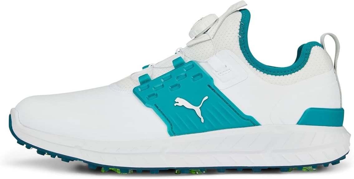 Puma Golf Men's Ignite Articulate Golf Shoe, White-Silver-Green, 11.5 New w Tag!