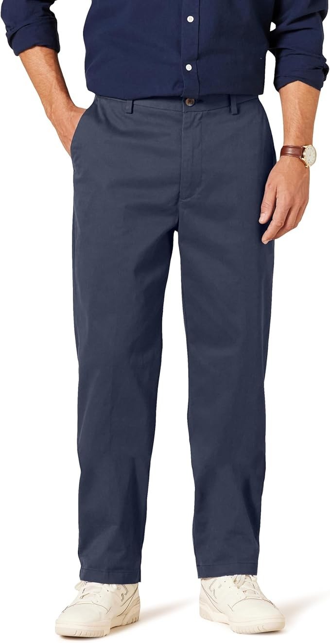 Amazon Essentials Men Classic-Fit Wrinkle-Resistant Flat-Front Chino Pant 36X34