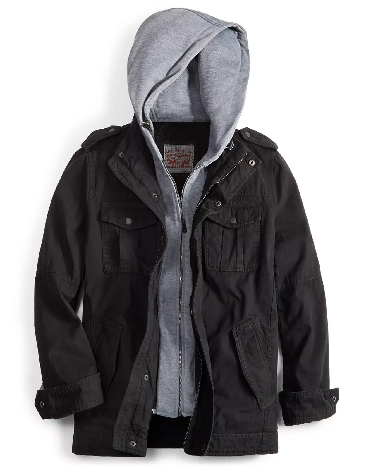 Levi's Men’s Sherpa Lined Two Pocket Hooded Trucker Jacket Size Small NWT!