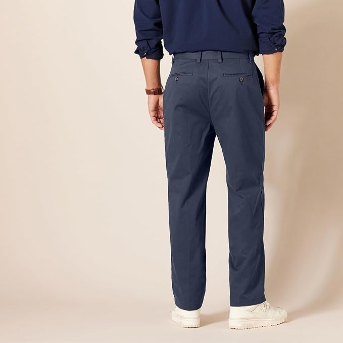 Amazon Essentials Men Classic-Fit Wrinkle-Resistant Flat-Front Chino Pant 36X34