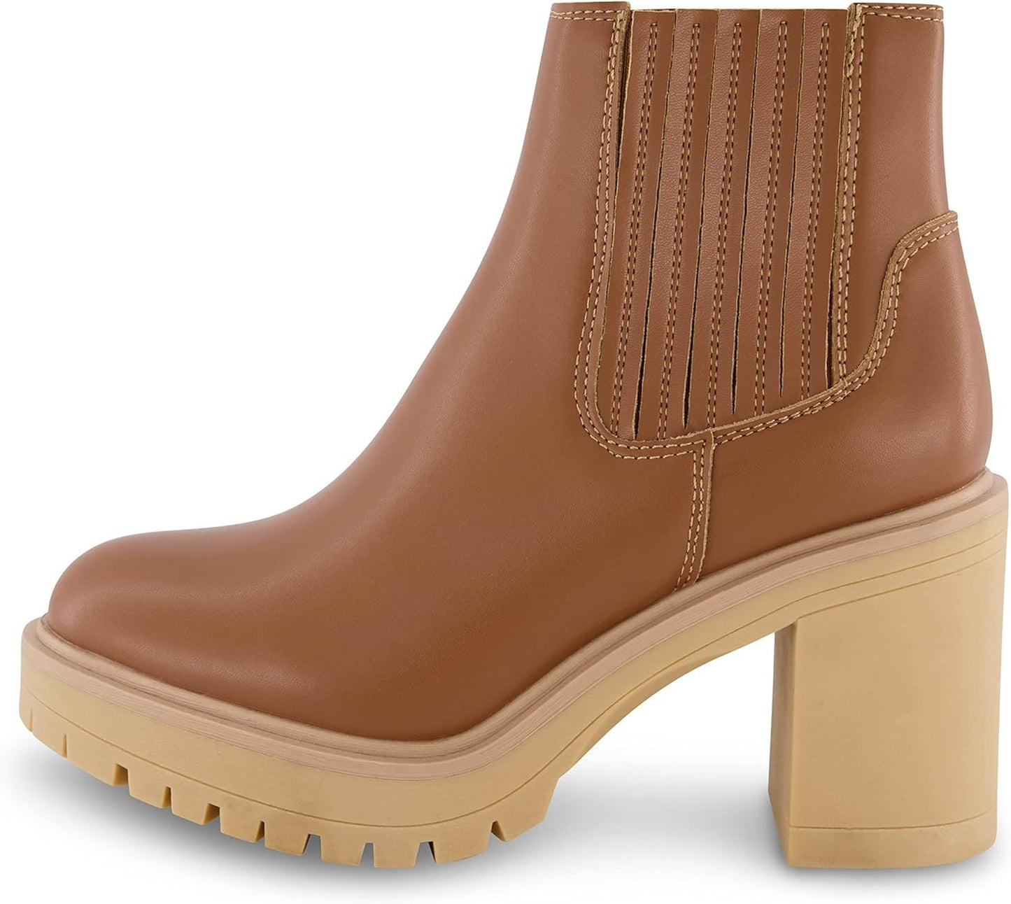CUSHIONAIRE Women's Beckett Chelsea boot COGNAC Sizer 9.5W Brand New!