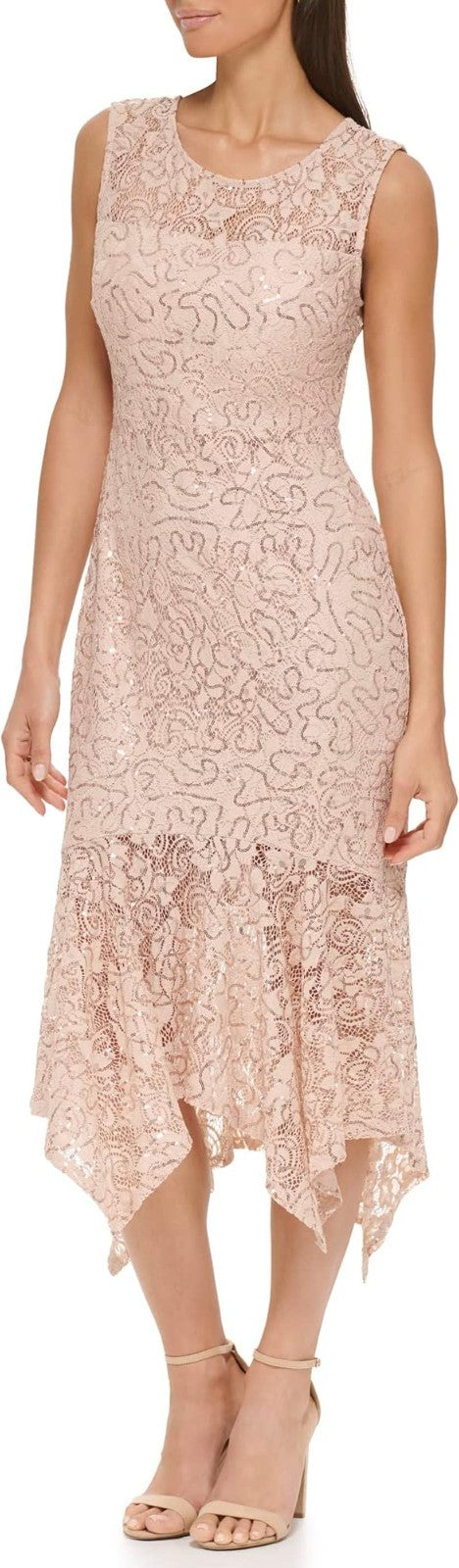 Kensie Women's Sleeveless Lace Midi Dress