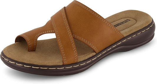 CUSHIONAIRE Women's Blare Sandals Tan Size 6M Brand New!